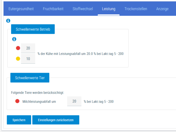 Beispielansicht "Leistung"