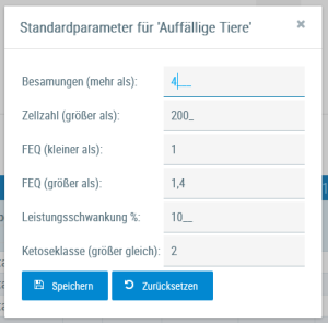Beispielansicht "Einstellungen"