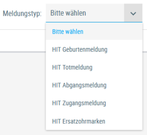 Beispielsansicht "Meldungstypen"