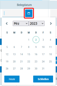 Beispielansicht "Kalender"