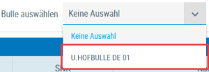 Beispielansicht "Bullen auswählen"