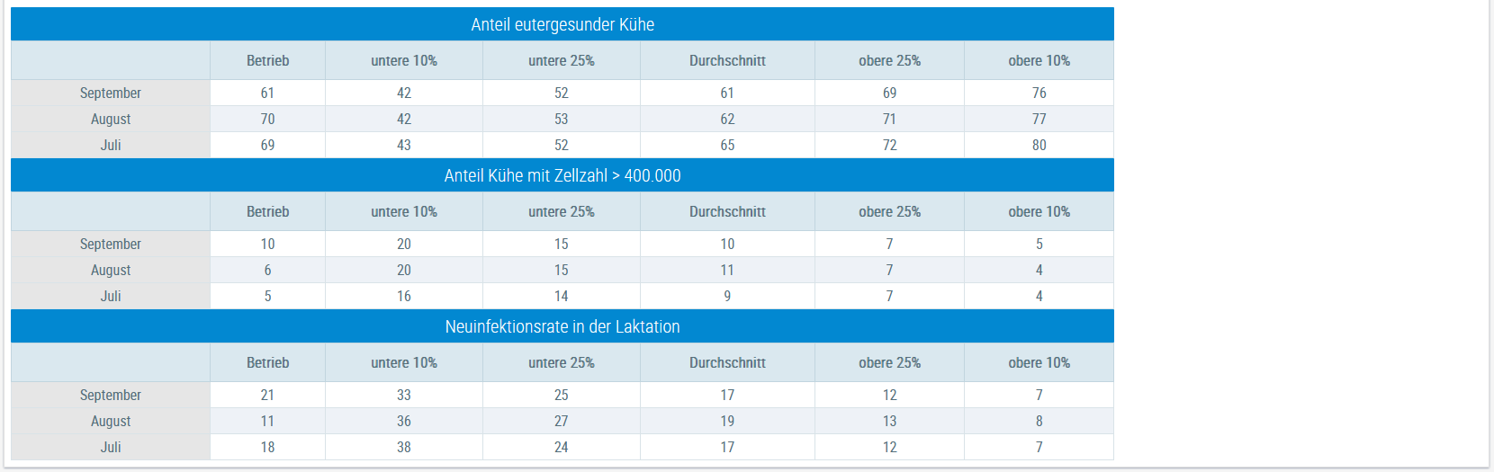 Beispielansicht 2 "Betrieb Quartalsübersicht"